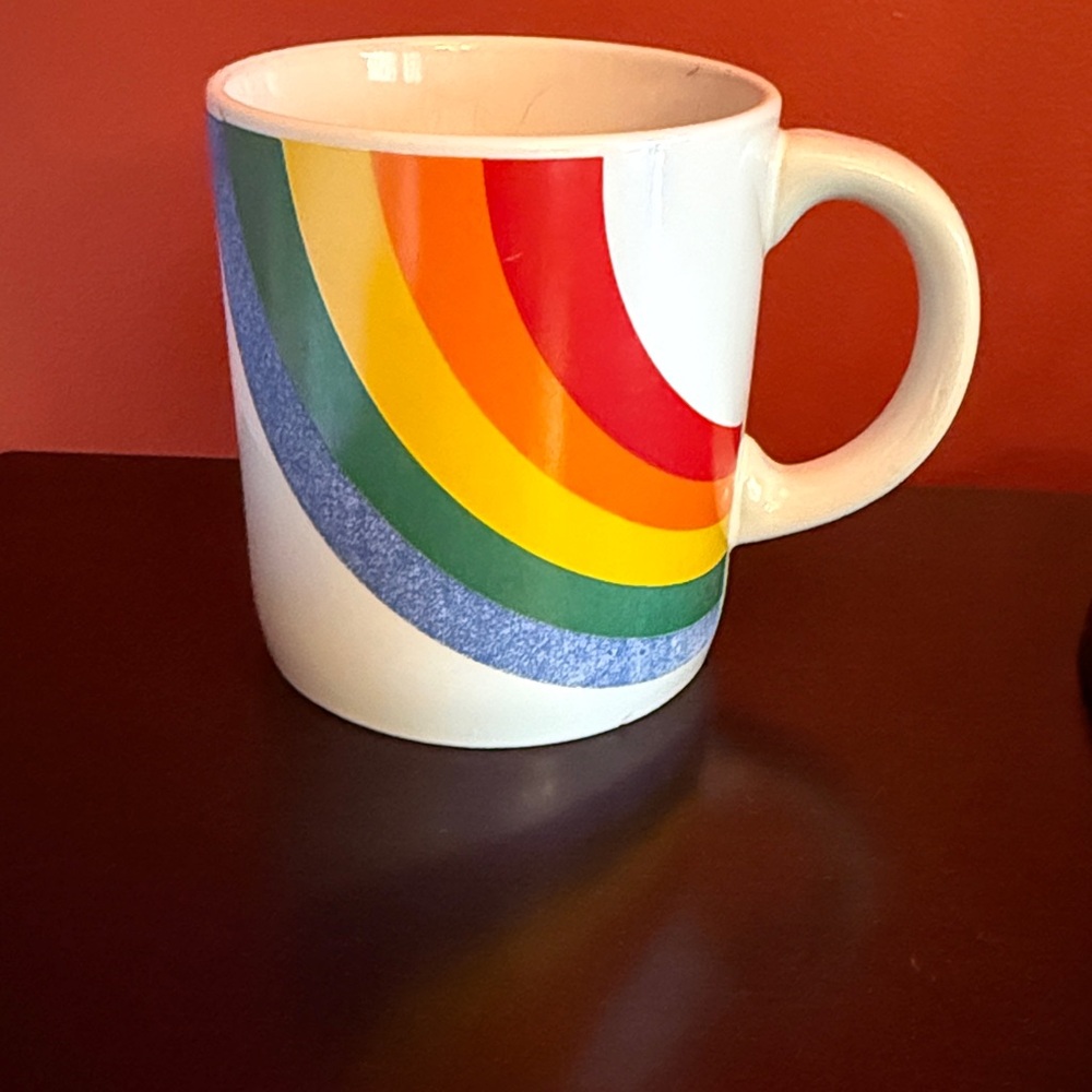 Vintage 1984 FTD Rainbow Mug 
As Seen On Stranger Things